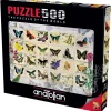 Anatolian Butterfly Stamps Puzzle 500pcs
