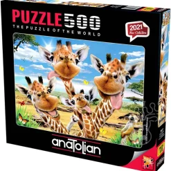 Anatolian Giraffe Selfie Puzzle 500pcs