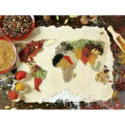 Anatolian Herbal World Map Puzzle 1000pcs RETIRED