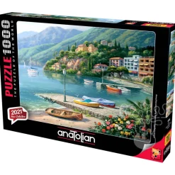 Anatolian Hillside Harbor Cove Puzzle 1000pcs RETIRED