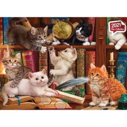 Anatolian Kittens in the Library Puzzle 500pcs