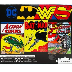 Aquarius DC Comics Puzzle 3 x 500pcs