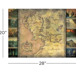 Aquarius Lord of the Rings - Middle Earth Map Puzzle 1000pcs