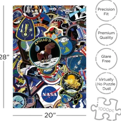 Aquarius NASA Mission Patches Puzzle 1000pcs