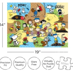 Aquarius Peanuts Baseball Puzzle 500pcs