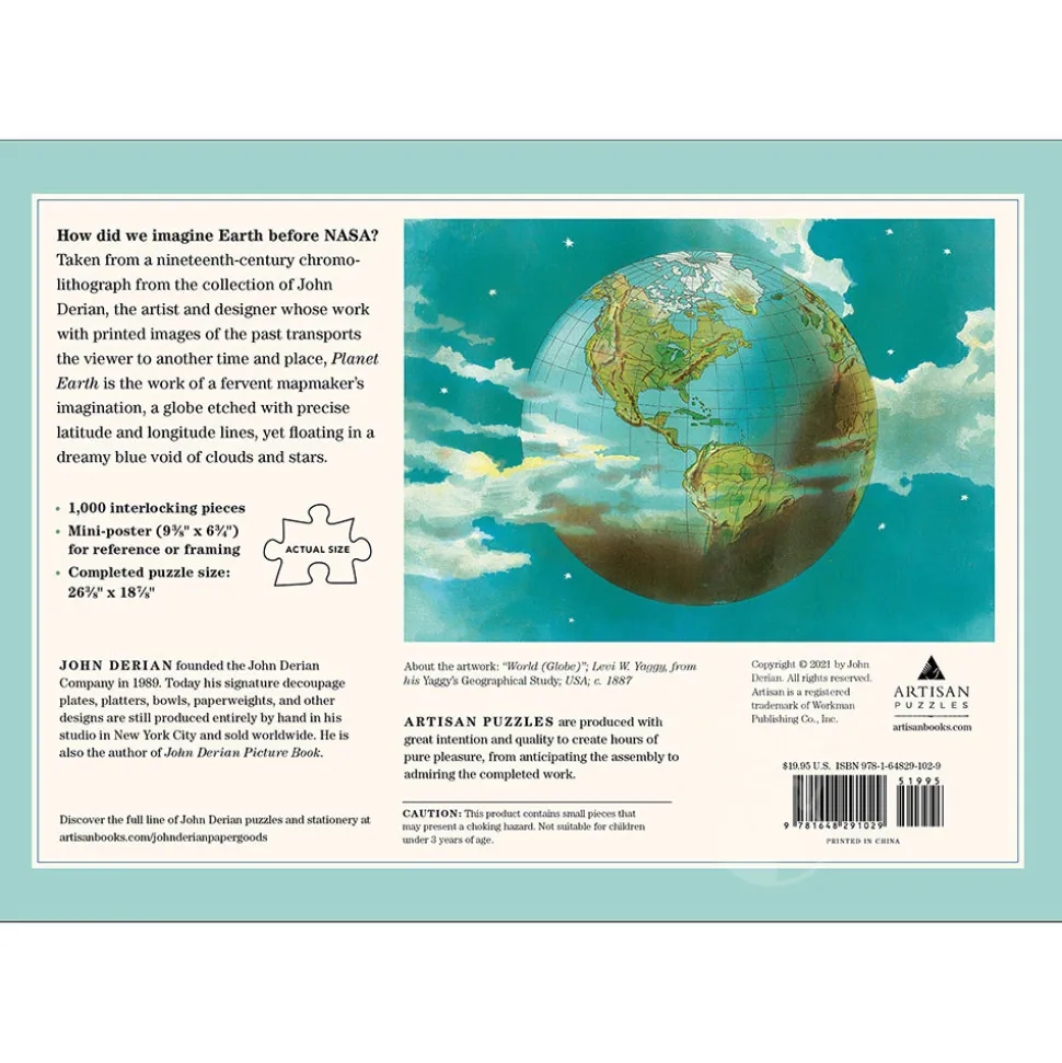 Artisan John Derian Paper Goods: Planet Earth Puzzle 1000pcs