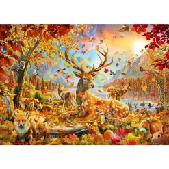 Bluebird Animals In the Fall Puzzle 1000pcs