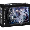 Bluebird Anne Stokes - Silver Dragon Collage Puzzle 1500pcs