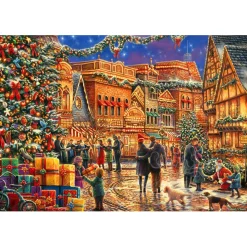 Bluebird Christmas at the Town Square Puzzle 1000pcs