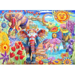 Bluebird Elephants in the Garden Puzzle 2000pcs