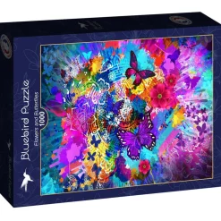 Bluebird Flowers and Butterflies Puzzle 1000pcs