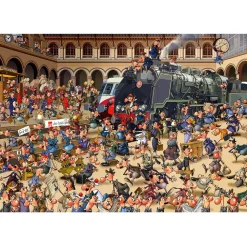 Bluebird French Train Station - François Ruyer Puzzle Puzzle 1000pcs