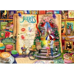 Bluebird Life is an Open Book Paris Puzzle 1000pcs