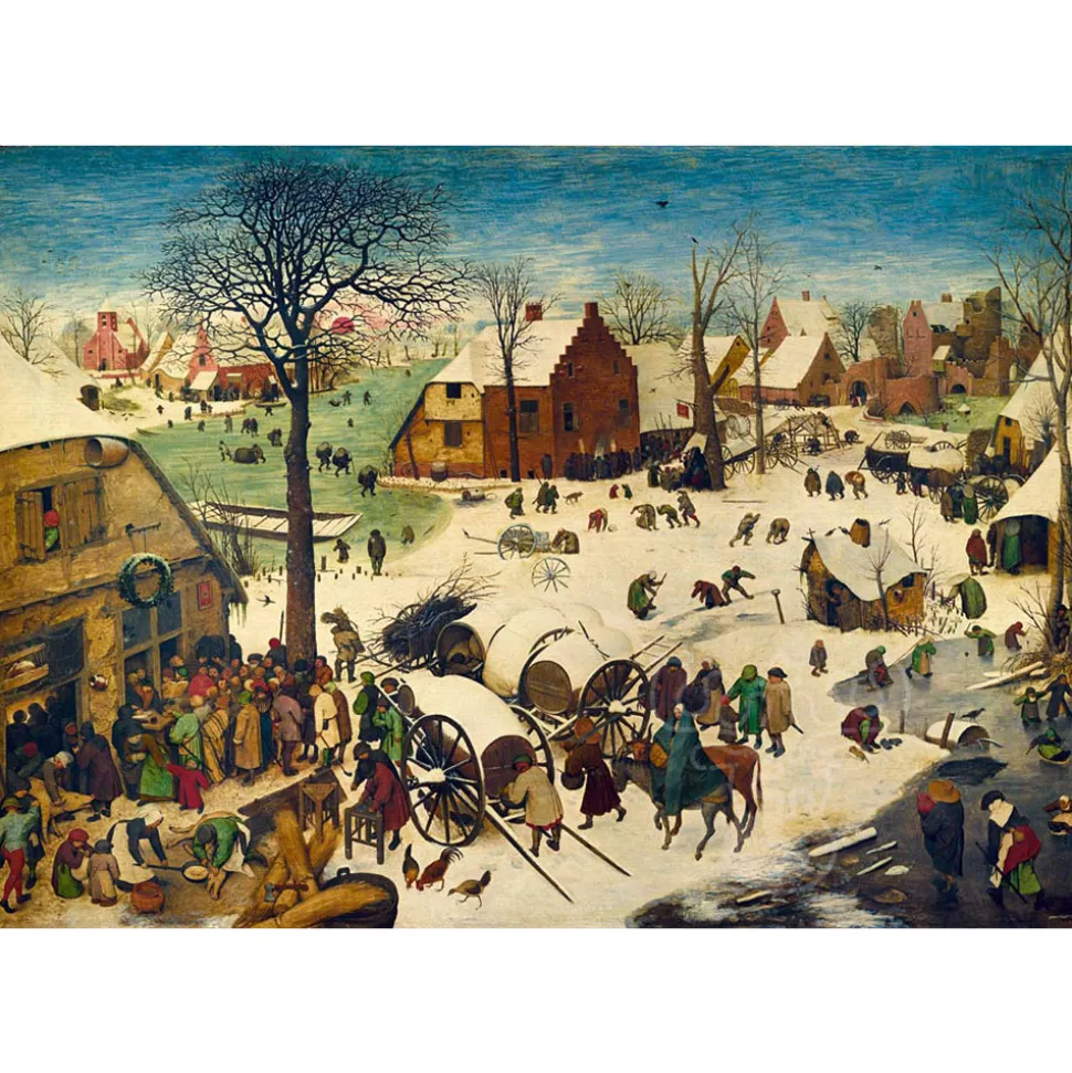 Bluebird Pieter Bruegel the Elder - The Census at Bethlehem, 1566 Puzzle 1000pcs