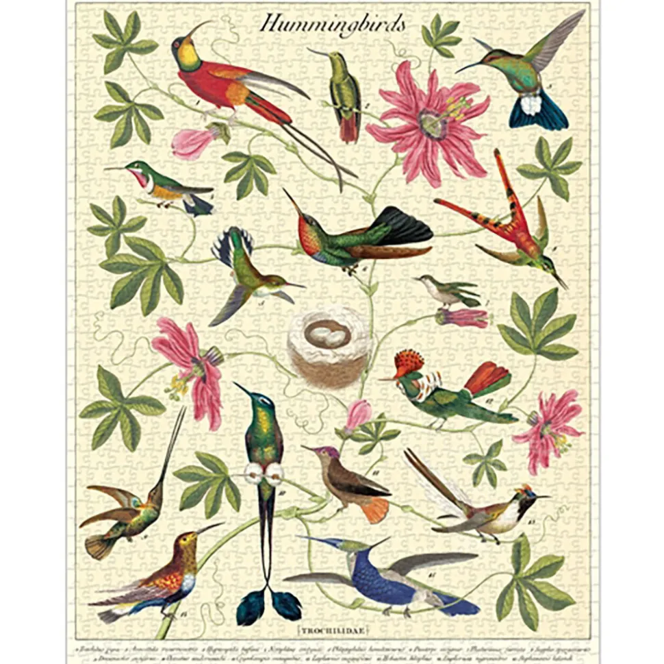 Cavallini Vintage: Hummingbirds Puzzle 1000pcs