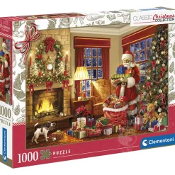 Clementoni Classic Christmas: Santa's Visit Puzzle 1000pcs - ORIGINAL BOX SIZE