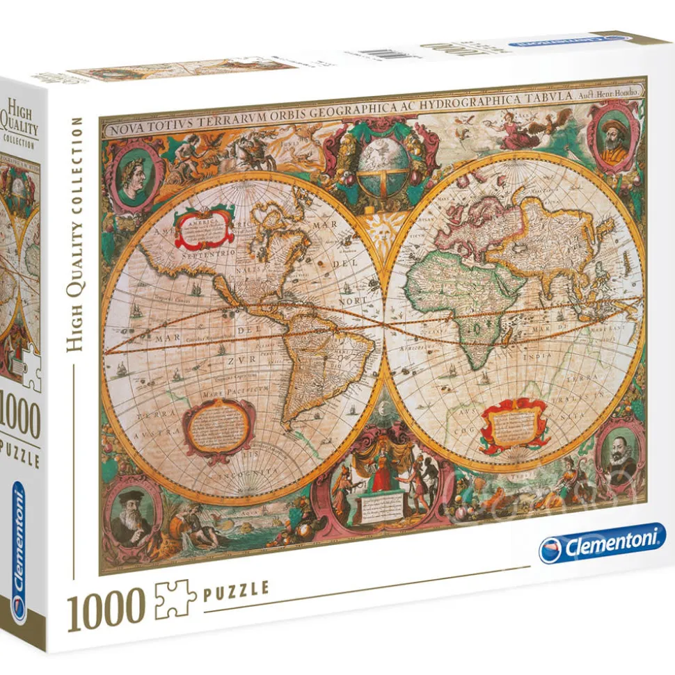 Clementoni Old Map Puzzle 1000pcs - ORIGINAL BOX SIZE