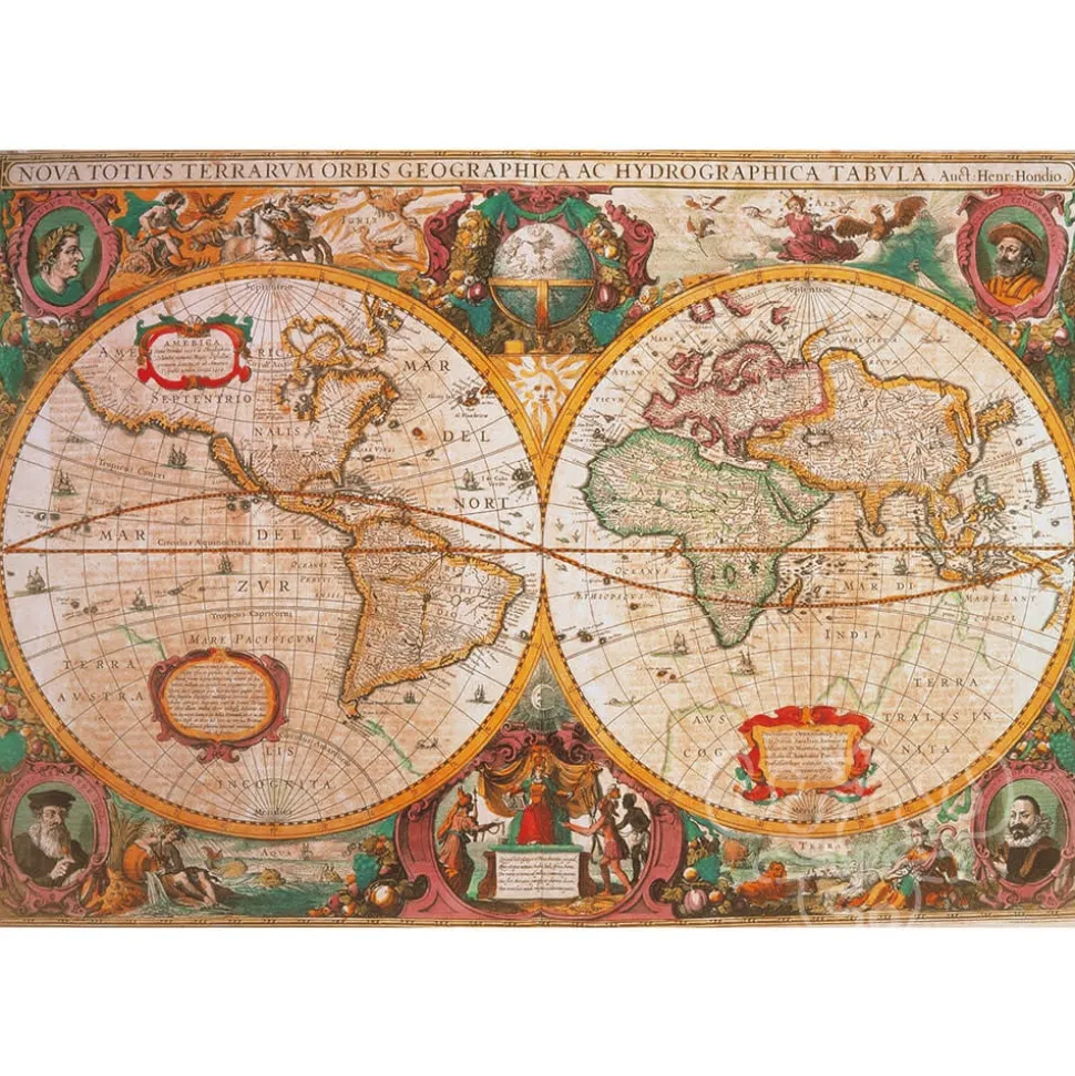 Clementoni Old Map Puzzle 1000pcs - ORIGINAL BOX SIZE