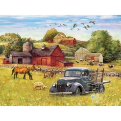 Cobble Hill Blue Truck Farm Tray Puzzle 35pcs