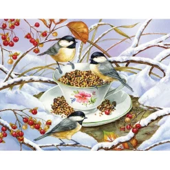 Cobble Hill Chickadee Tea Easy Handling Puzzle 275pcs