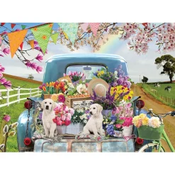 Cobble Hill Country Truck in Spring Puzzle 500pcs