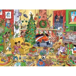 Cobble Hill DoodleTown: Catching Santa Puzzle 1000pcs