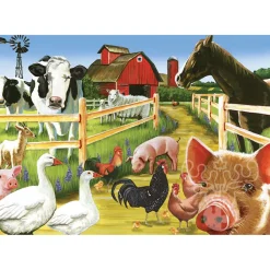 Cobble Hill Farmyard Welcome Tray Puzzle 35pcs