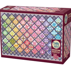 Cobble Hill Four Square Quilt Blocks Puzzle 2000pcs