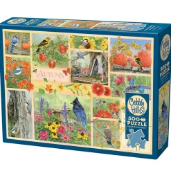 Cobble Hill Garden Birds in Autumn Puzzle 500pcs