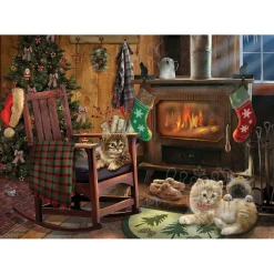 Cobble Hill Kittens By The Stove 500pcs