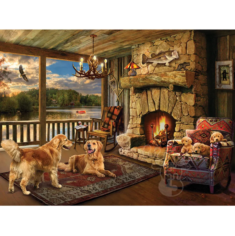 Cobble Hill Lakeside Cabin Puzzle 1000pcs