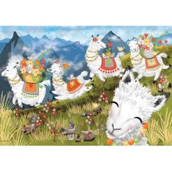 Cobble Hill Leaping Llamas Floor Puzzle 36pcs