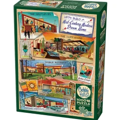 Cobble Hill Mid-Century Modern Dream Home Puzzle 1000pcs