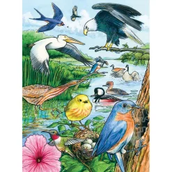 Cobble Hill North American Birds Tray Puzzle 35pcs