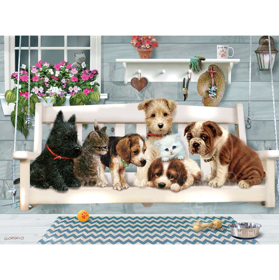 Cobble Hill Porch Pals Family Puzzle 350pcs
