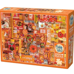 Cobble Hill Rainbow Collection Orange Puzzle 1000pcs
