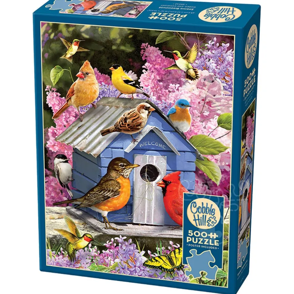 Cobble Hill Spring Birdhouse Puzzle 500pcs