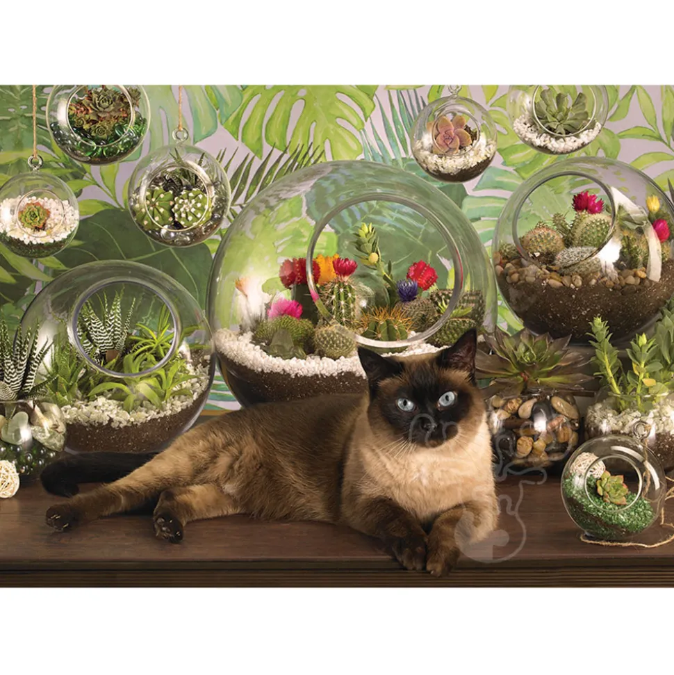 Cobble Hill Terrarium Cat Puzzle 1000pcs