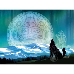 Cobble Hill Two Wolves Puzzle 500pcs