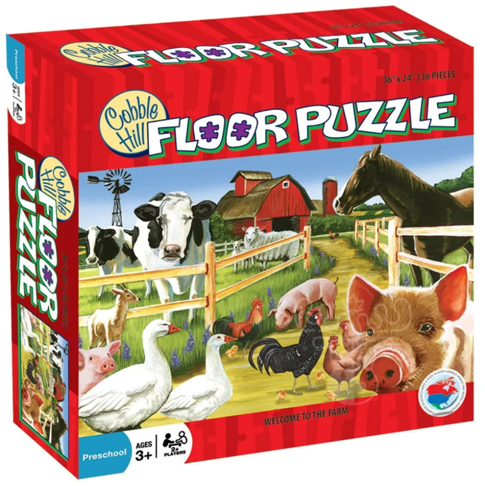 Cobble Hill Welcome to the Farm Floor Puzzle 36pcs