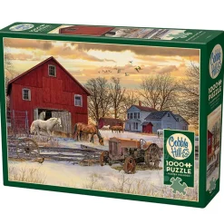Cobble Hill Winter on the Farm Puzzle 1000pcs