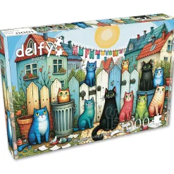 Delfy Whiskers on the Street Puzzle 1000pcs
