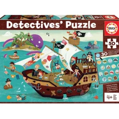 Educa Detectives: Pirates Puzzle 50pcs