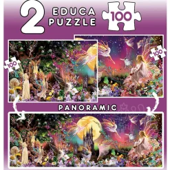 Educa Fairy Triptych Puzzle 2 x 100pcs