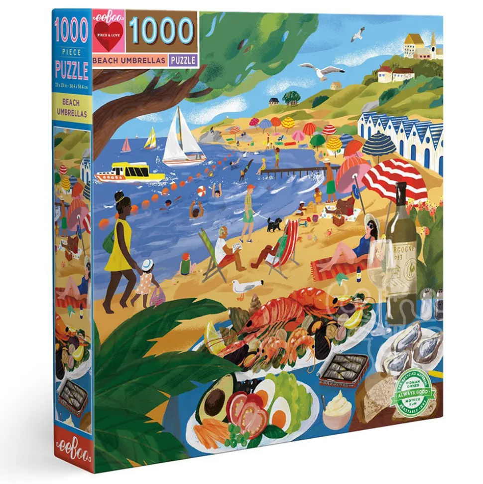 eeBoo Beach Umbrellas Puzzle 1000pcs*