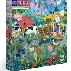 eeBoo English Hedgerow Puzzle 1000pcs