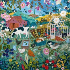 eeBoo English Hedgerow Puzzle 1000pcs