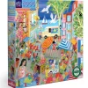 eeBoo Marketplace in France Puzzle 1000pcs