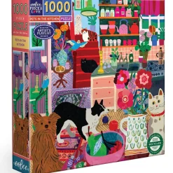eeBoo Pets in the Kitchen Puzzle 1000pcs