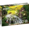 Enjoy A Log Cabin by the Magic Creek Puzzle 1000pcs